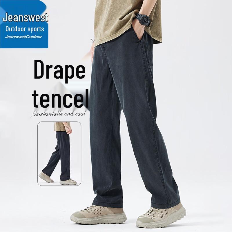 Jeanswest Men s Summer Tencel Breathable Straight Jeans L