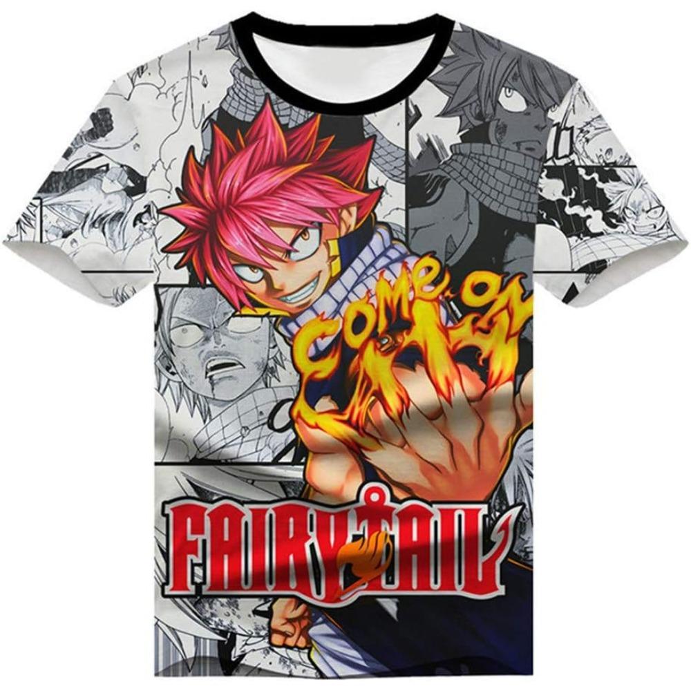 

Аниме Fairy Tail 3D аниме принтованная футболка для взрослых косплей смешная футболка с коротким рукавом смешная быстросохнущая L