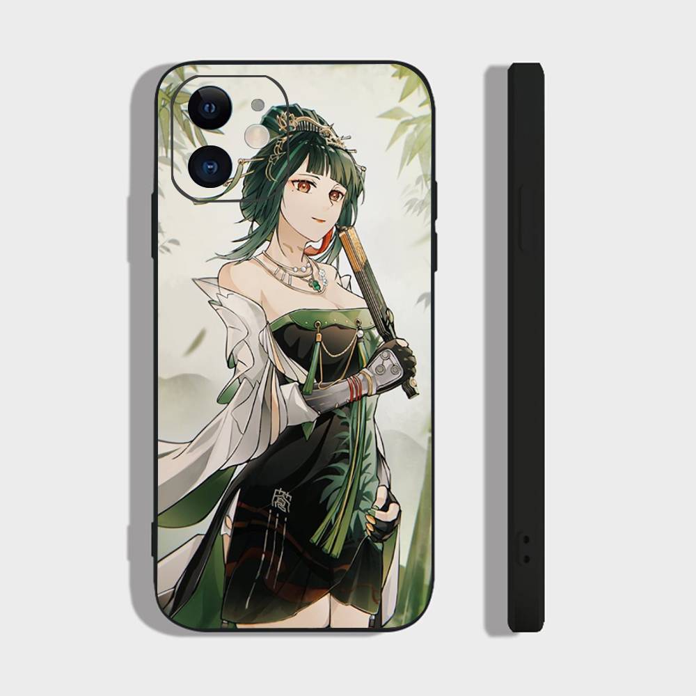 Hanying Zitheriwo Animated Mobile Game P-PGR Phone Case For IPhone 17 Air 16 15 14 13 Pro Max 11 12 Black Silicone Cover