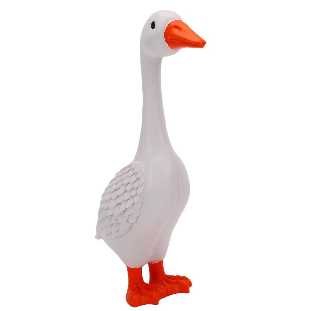 11.6 Inch Desk Goose Resin Desktop Goose Statue Garden Ornament for Outdoor Porch Backyard Patio Lawn Decoration