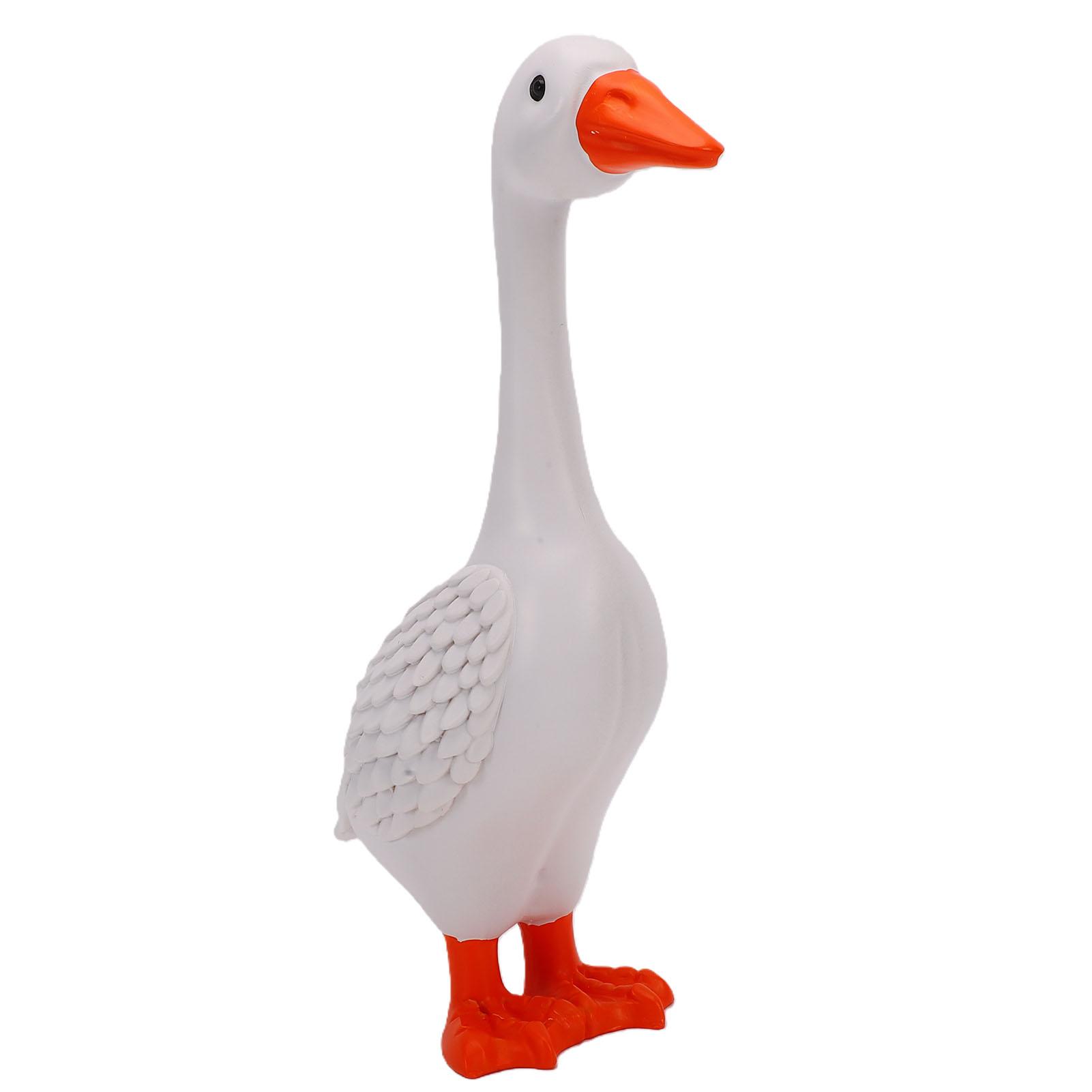 11.6 Inch Desk Goose Resin Desktop Goose Statue Garden Ornament for Outdoor Porch Backyard Patio Lawn Decoration