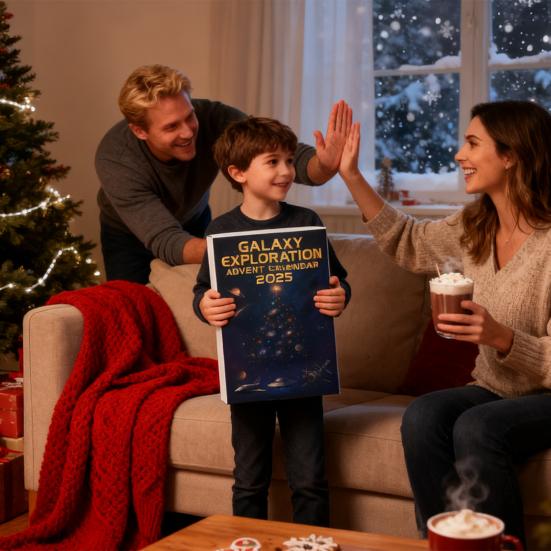 Space Exploration Advent Calendar 2025 24 Days Christmas Countdown Calendar with Planet Ornaments Universe Collection