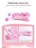 Baby Girl Doll Stroller with Light and Sound - Pretend Play Birthday Gift