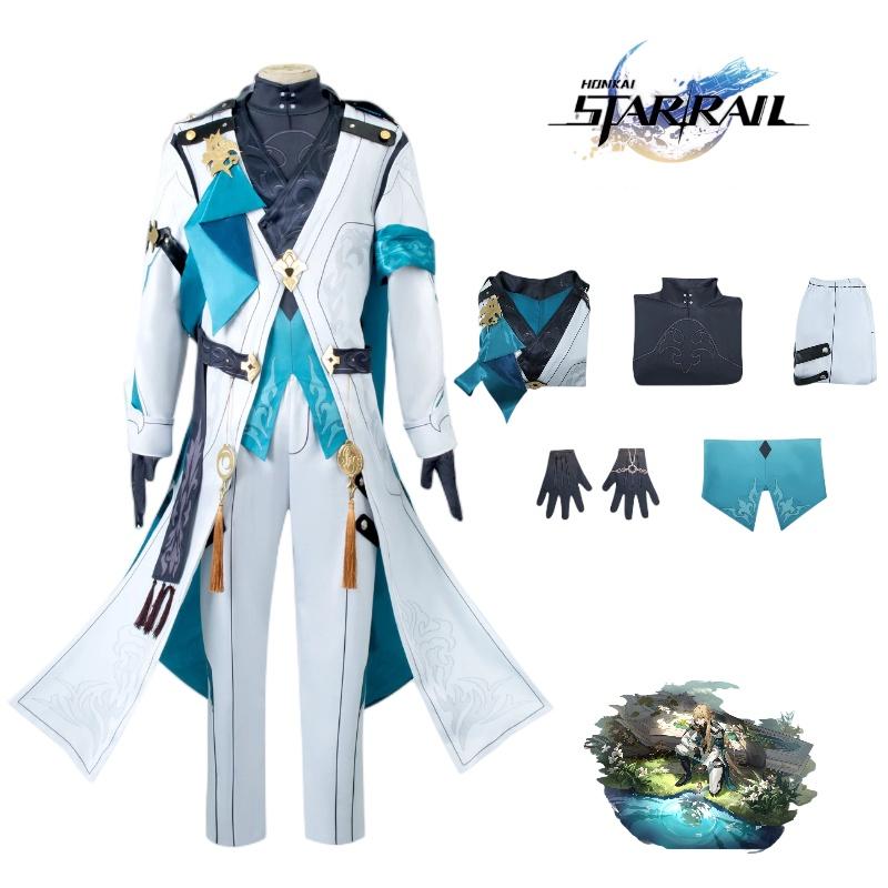 Star Rail Honkai Luocha Cosplay Ancient Costume Halloween Party Outfit Boy Fans