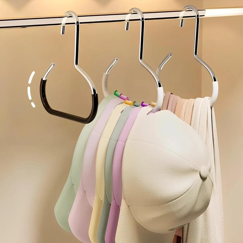 1/3/5Pcs Portable Closet Hat Hanger Rack Baseball Cap Organizer Scarf Towel Tie Storage Holder Home Organization Supplies