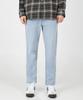 Jikeulib Elastic Waistband Stretch Straight Denim Pants