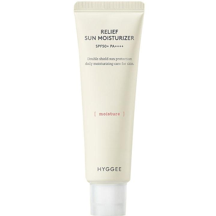 HYGGEE Relief Sun Moisturizer 50ml [SPF50+ PA++++] Hydrating Sunscreen Daily UV Protection