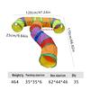 Rainbow Three-Way Foldable Cat Tunnel Toy