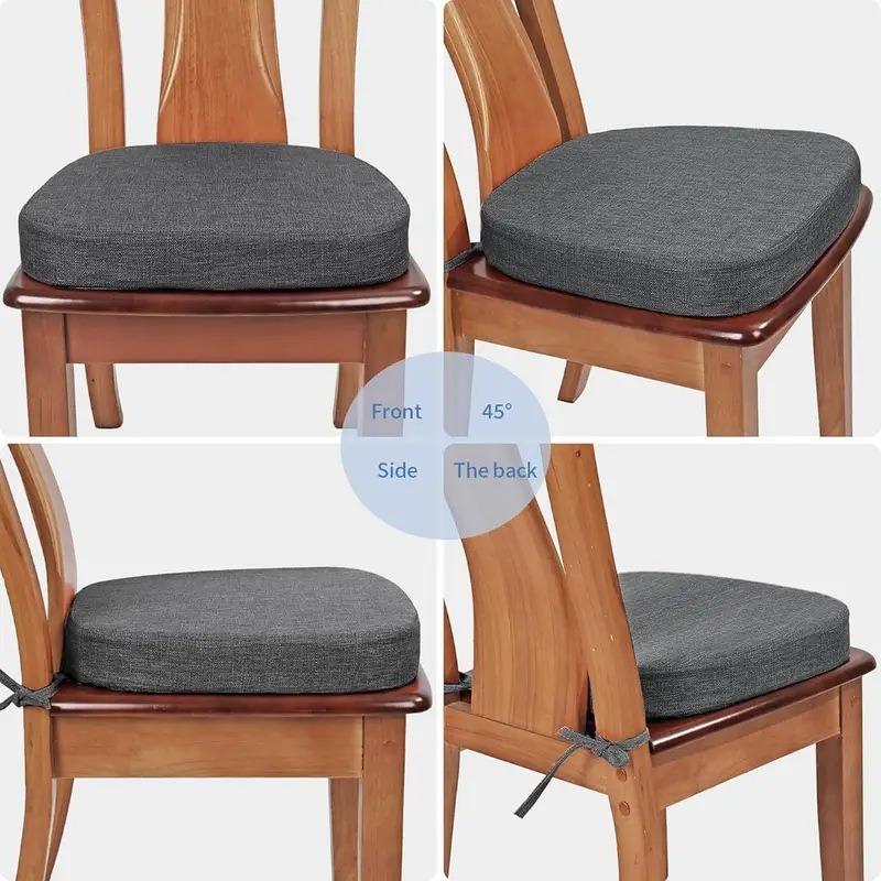 Nuovo Cuscino per Sedia Spesso 5 cm a Forma di Ferro di Cavallo Colore Unico Facile da Pulire Morbido Rimovibile Antiscivolo Stile Semplice Decorazione per la Casa