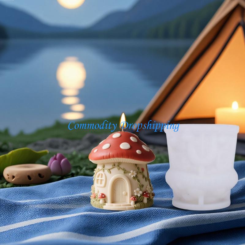 Y5JC Силиконовая форма  Грибной домик  Многоцелевая силиконовая форма Инструмент для выпечки China Mainland