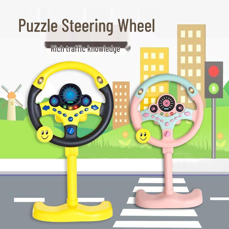 Douyin Children's Steering Wheel Toy for Rear Seat Learning and Play
