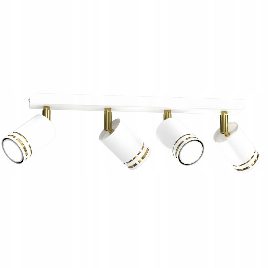 Plafon sufitowy reflektor biały złoty ruchomy led gx53 polska lampa spot