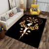Nordic Symbols with Raven Decor Suitable As a Non-slip Mat for the Living Room or Bedroom Sofa