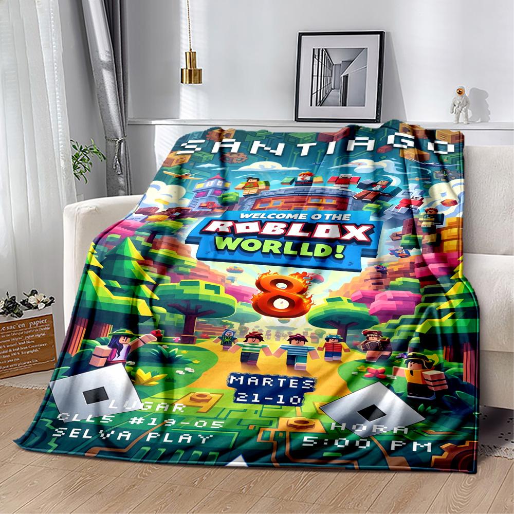 Roblox 338 Blanket Soft & Cozy Great for Chair Office Chair Office Four Seasons Multipurpose Modern Gifts For Family Or Friends