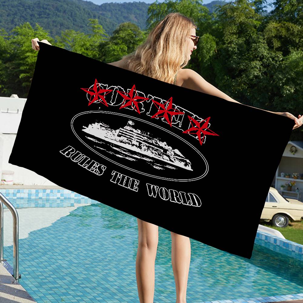Hot Fashion C-Corteizs Big Microfiber Beach Towels Quick Dry Towel Sand Beach Towels Pool Towel for Travel Swim Pool Yoga