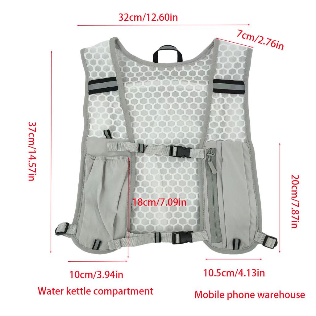 Hydration Vest Backpack for Running, Hiking, Cycling, Marathon, Lightweight Water Chest Pack with Phone Storage Pocket