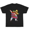 Dabbing Mexican Poncho Sombrero Party Funny Dab Dance T-Shirt Unisex Tee Gift