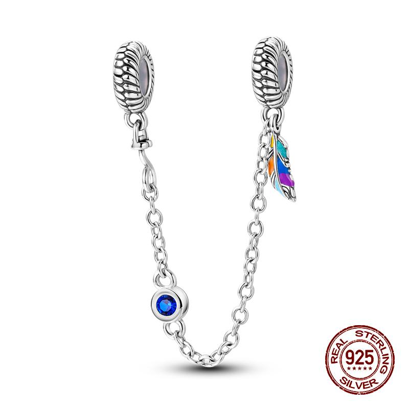 Suitable For Authentic Genuine Copper Decorative Charms Bead Elements Magnificent Feather Butterfly Magical Mask Charm Decorations Jewelry Creation