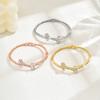 Diamond Bracelet, Fashion Temperament Hollow Love Geometric Bracelet Watch Accessories Simple Flower Bracelet