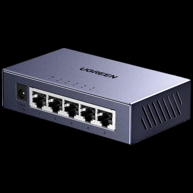 UGREEN 5-Port Gigabit Ethernet Switch (Steel Casing)