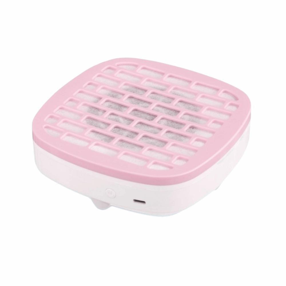 USB-powered Desktop Nail Dust Collector with Strong Suction USB Nail Dust Remover Sanding розовый