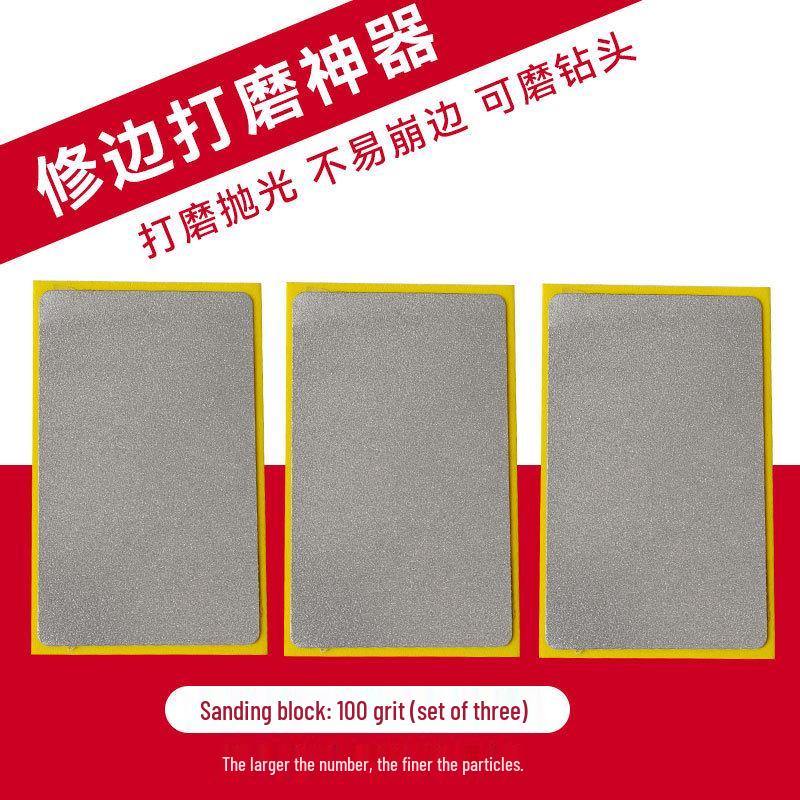 Fliesen Anfas- & Polierpad: Karborund Handschleifscheibe