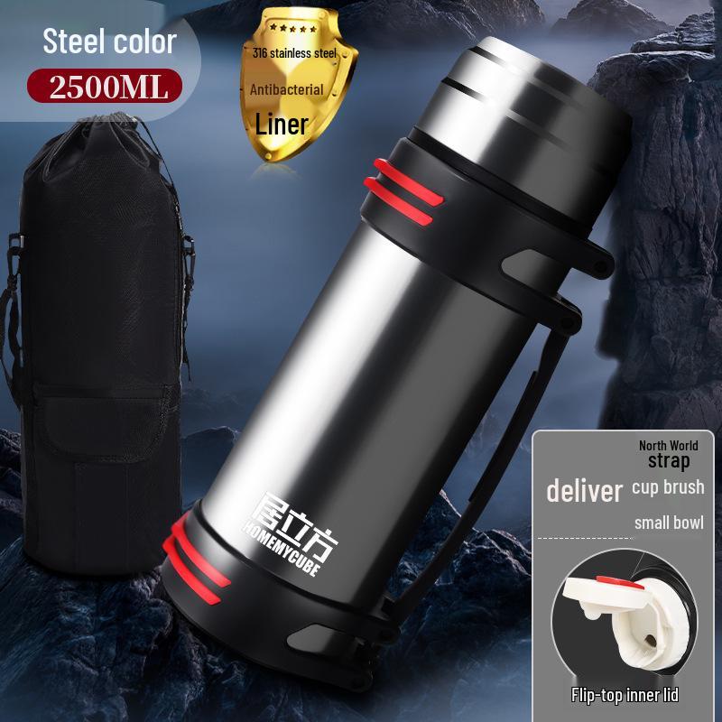 Large Capacity Stainless Steel Thermal Mug for Outdoor and Car Travel
