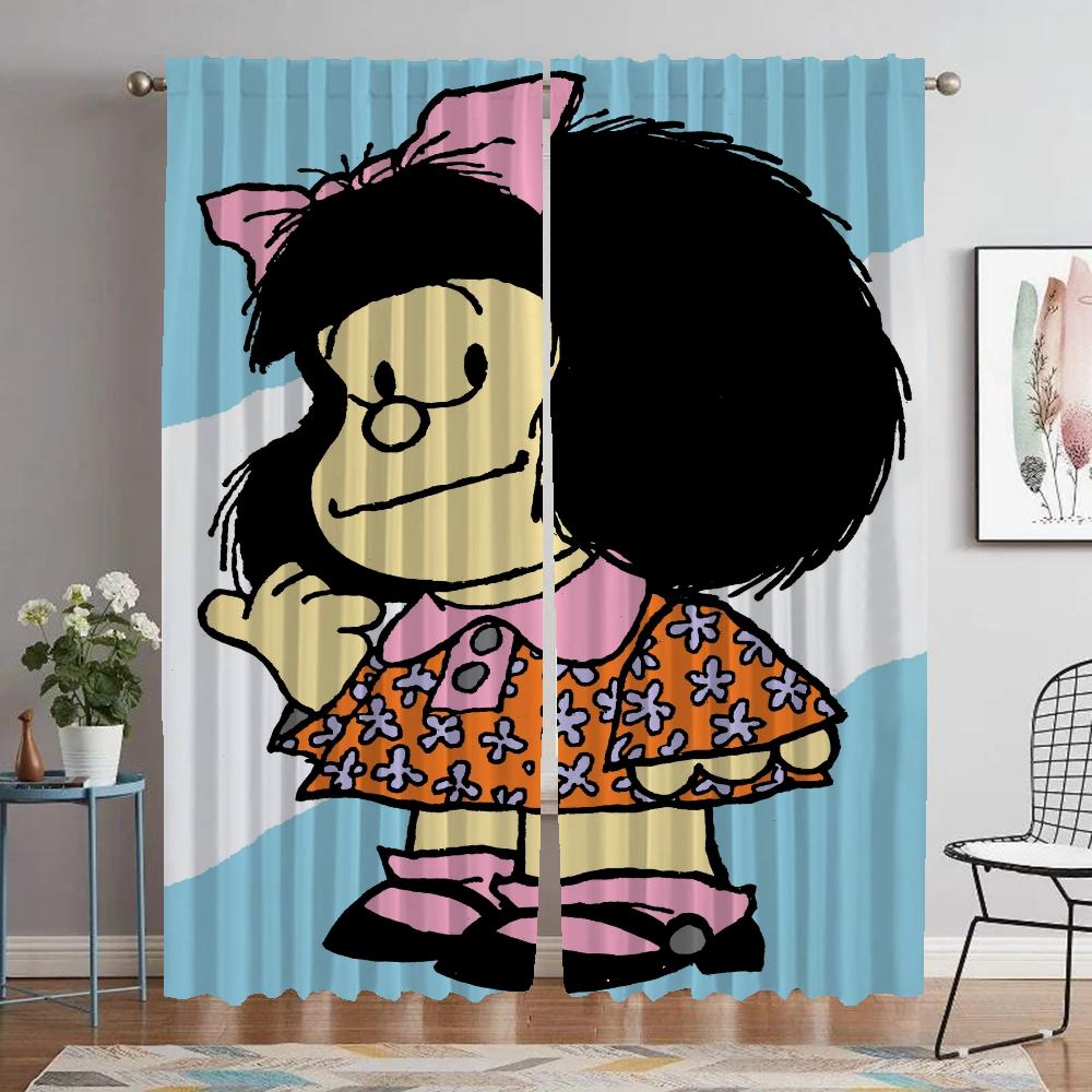 Window Curtain for Room 2 Panel Mafaldas Curtains for Bedroom Partition Home Interior Curtains Shades Living Kitchen Blackout