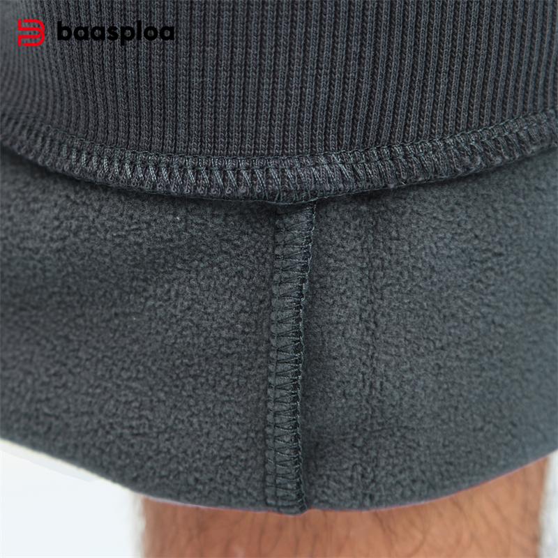 BAASPLOA Winterhose für Herren Plus Fleece Verdickte Herren Premium Marke Warme Trainingshose Outdoor Casual Täglicher Komfort Sporthose für Herren
