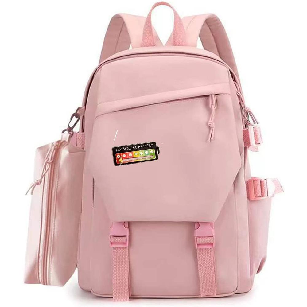 Lustiger Social Mood Ansteckpin Interaktiver Emaille-Pin 7 Tage die Woche (Schwarz + Weiß)