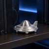 Yangyizhi 3D-gedrucktes UFO-Modell Figur, Sci-Fi-Raumschiff Dekoration, Einteilige Handwerkskunst mit klarer Textur, Mini-Ornament für Schreibtisch-Vitrine