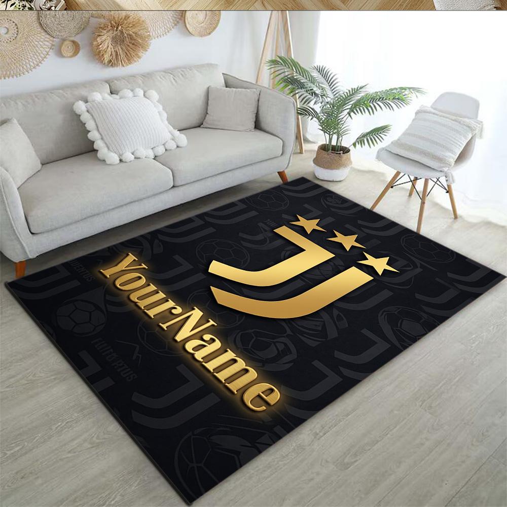 Juventus Personalized Name Area Rug Design for Balcony Foyer Decorate room Dormitory Antislip Carpet Office home decor