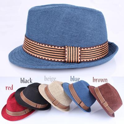 Baby Boys Girls Hat Children Jazz Straw Cap Fashion Kids Sun Cap European American Style 2-6T