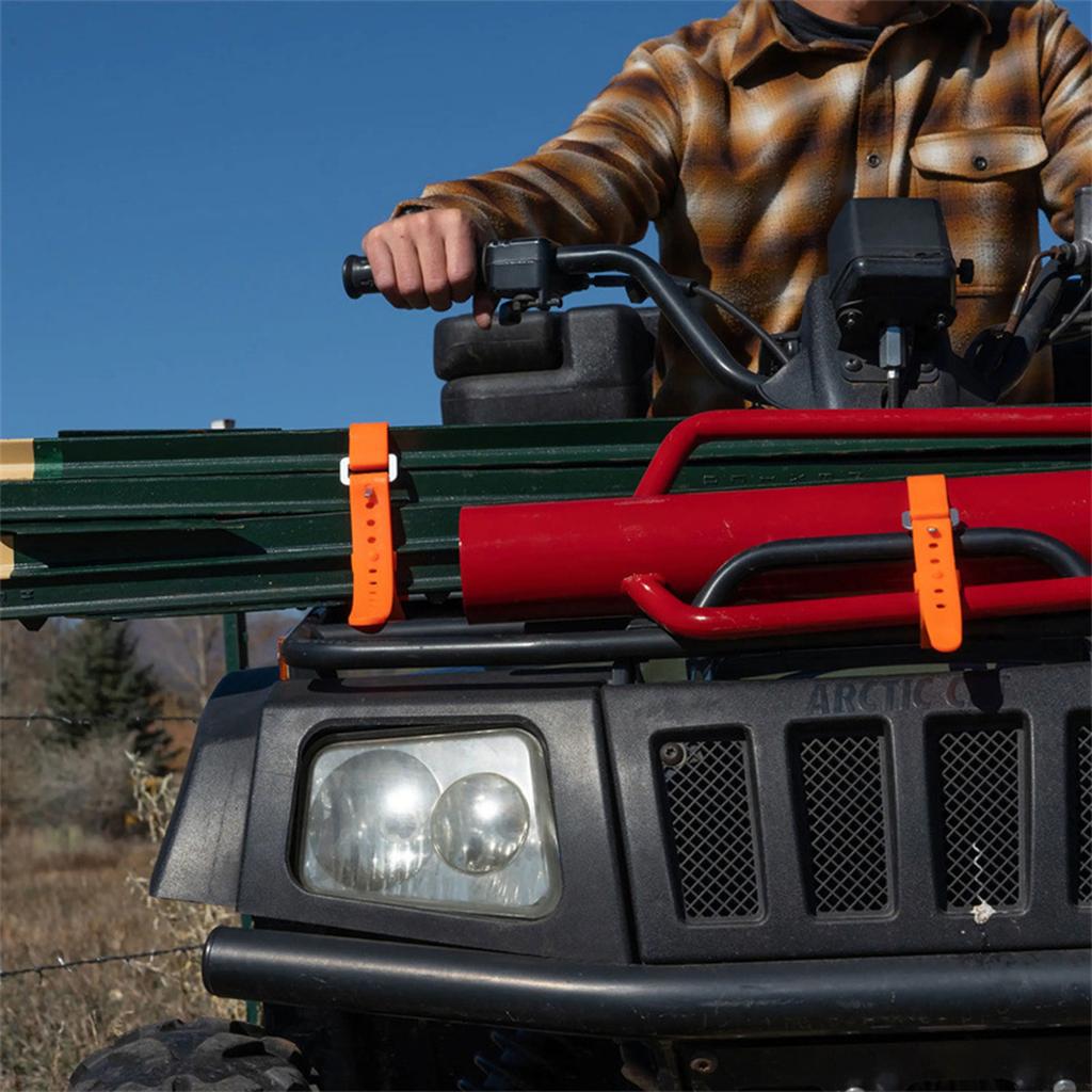 2Pcs Camping Hiking Cargo Storage Belt Buckle Elastic Rubber Travel Tied Belt Luggage Lash Belt Fastening Strap