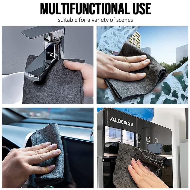 1Pcs Kitchen Towels No Trace Cleaning Cloth Microfiber Household Absorbent Clean Cloth Dish Cloth Tableware Rag XYZ