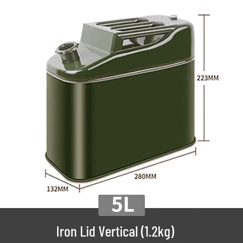 Yishunda Verdickter Militärgrüner 5L Benzin-Kraftstoffkanister