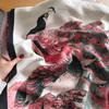 Winter Thickened Warm Scarf 65*185cm Tassel Pashmina Shawl Women‘s Floral Imitation Cashmere Warps Autumn Coldproof Blanket