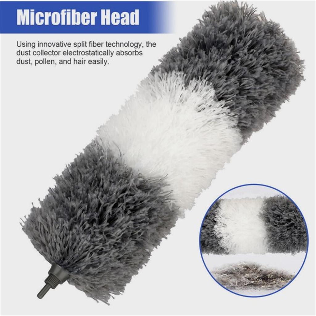 Mikrofaser-Staubwedel, 4 Stück, ausziehbare, biegsame Staubwedel mit Verlängerungsstange, Reinigungswerkzeuge für die Reinigung von Deckenventilatoren, Möbeln, Autos