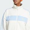 Adidas Originals Striped Logo Print Zip-Up Collar Jacket Women Jacket White IR7471