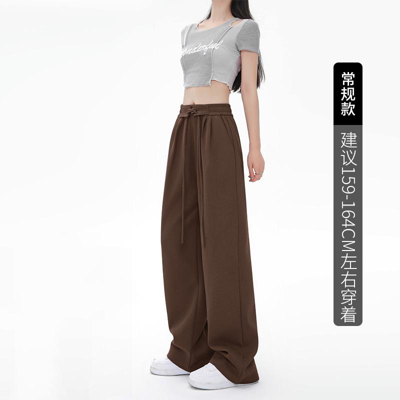 

Sweatpants women s pants women s spring and autumn new wear drape casual straight-leg pants slim loose wide-leg pants XL