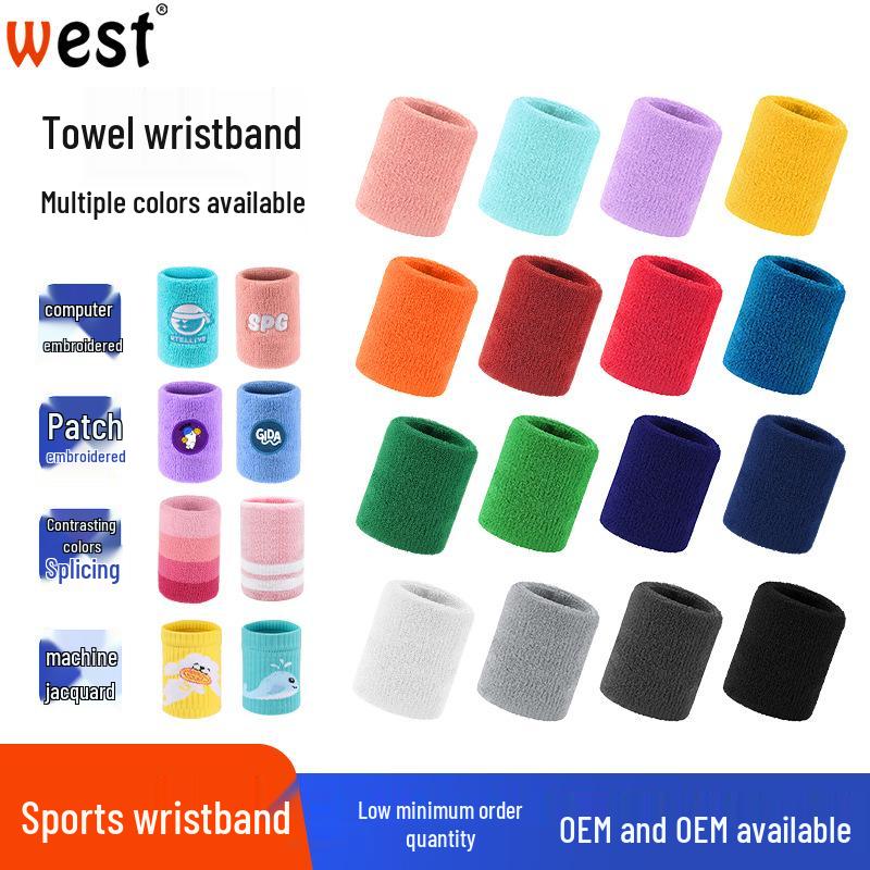 

Breathable Cotton Sweat-Absorbing Wristband for Sports: Badminton, Basketball, Fitness, Yoga One Size