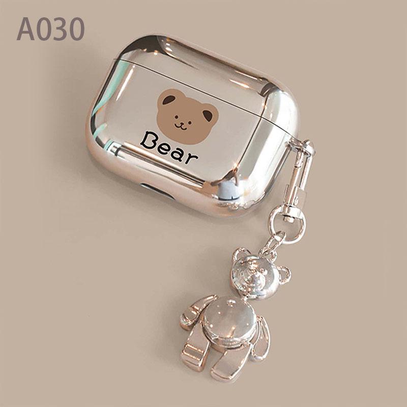 New bear electroplating AirPods 1/1/1 generation bluetooth headset protective case apple pro/pro1 protective case