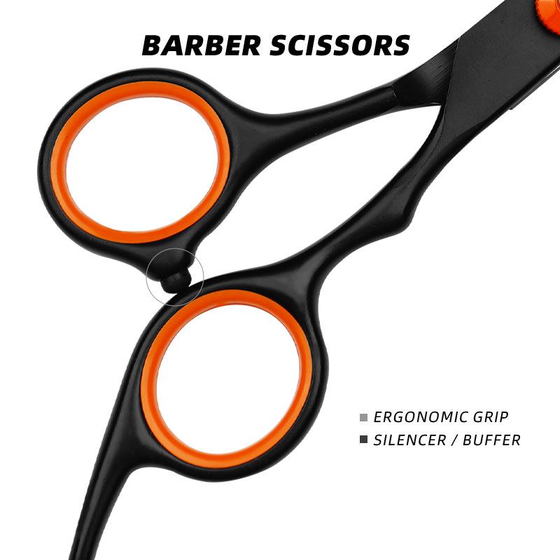 Mid-range Black 4CR Stainless Steel Professional Hair Cutting Scissors Set – Self Hair Cutting Tool