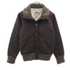 Quilted Jacket 40 Brown Blouson Women Used