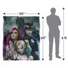 Batman Catwoman Poison Ivy Harley Quinn Trio Blanket