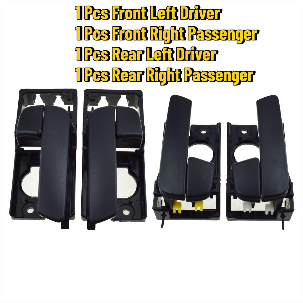 1/2/4 Pcs ide Car Door Handle Front Rear Left Driver or Right Passenger For Kia Rio 1.6L 2006 2007 2008 2009 2010 2011 Black