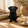 Zen Style Pug Pen Holder Black Color Statue Sculpture New Desk Accessory  Gift