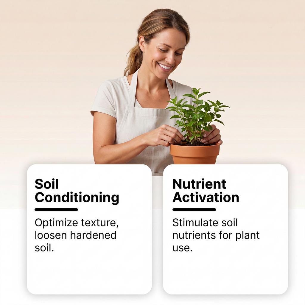 Soil Activator Powder for Enhanced Plant Growth and Improved Soil Structure 100g Natural Formula for Garden and Agriculture Use
