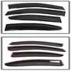 4-Pack Side Window Vent Visor Rain Guard Wind Shade Deflector JDM Style Black Replacement for 2015-2019 WRX STI Sedan 4-Door