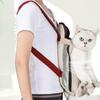 Double Shoulder Dog Front Carrier Breathable Mesh Dog Carrying Bag Pet Outdoor Backpack  Camping